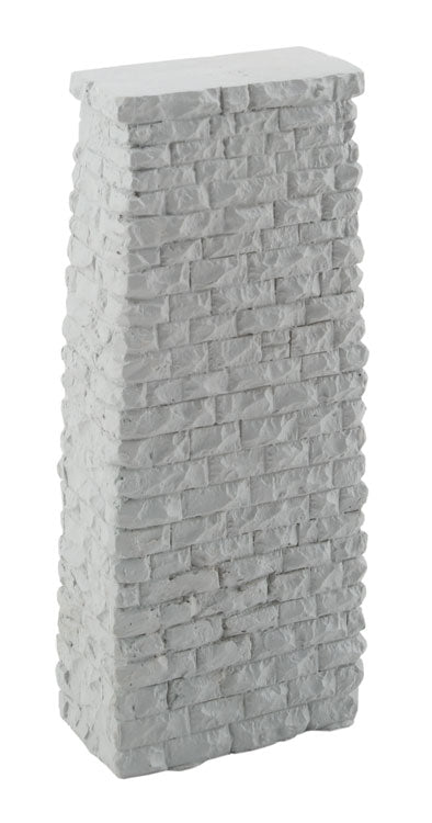 Single-Track Railroad Deck Bridge Stone Pier - Resin Casting -- Approximate 2-3/16 x 1-3/16 x 5-3/16"  5.5 x 3 x 13.1cm
