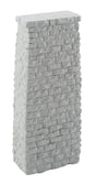 Single-Track Railroad Deck Bridge Stone Pier - Resin Casting -- Approximate 2-3/16 x 1-3/16 x 5-3/16"  5.5 x 3 x 13.1cm