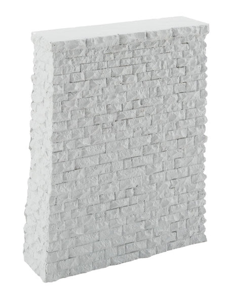 Single-Track Railroad Bridge Stone Pier - Resin Casting -- Approximate dimensions: 4-3/16 x 1-5/16 x 5-3/16"  10.6 x 3.3 x 13.1cm