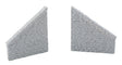 Railroad Bridge Stone Wing Walls - Resin Casting -- One Each Left & Right; Approximately: 3-3/4 x 7/16 x 4"  9.5 x 1.1 x 10.1cm