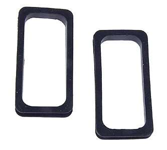 Diaphragms -- Black Rubber - 1 Pair-1