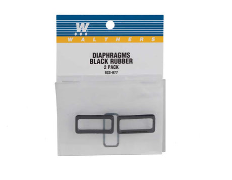 Diaphragms -- Black Rubber - 1 Pair-2