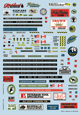 Cornerstone Modulars(TM) Decal Set N Scale