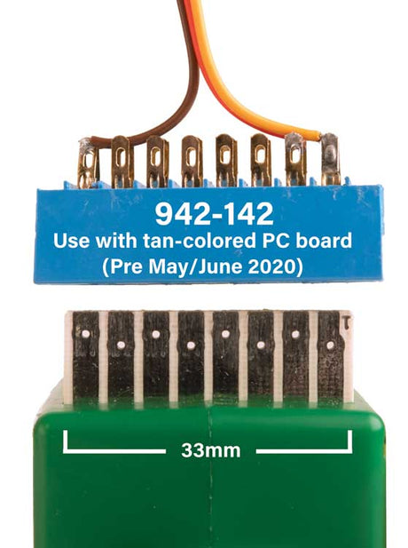 Walthers Layout Control System -- Edge Connector for Tortoise(TM) Switch Machine w/Tan PC Board pkg(2)-2