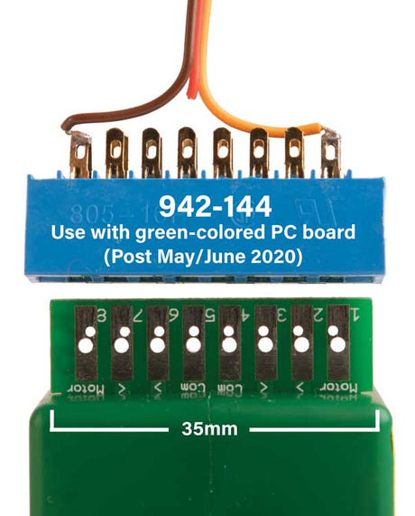 Walthers Layout Control System -- Edge Connector for Tortoise(TM) Switch Machine w/Green PC Board pkg(2)-2