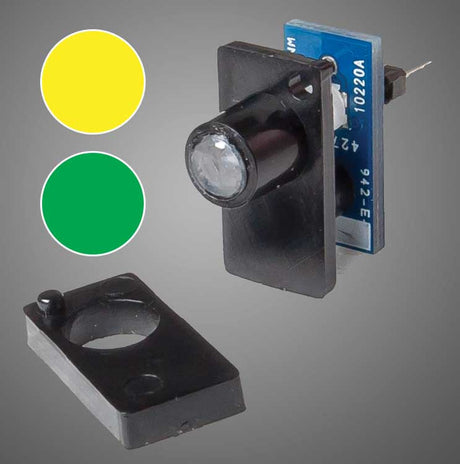 Walthers Layout Control System -- Two-Color LED Fascia Indicator (Yellow-Green)-1