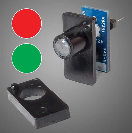 Walthers Layout Control System -- Two-Color LED Fascia Indicator (red, green)