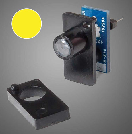 Single Color LED Fascia Indicator - Walthers Layout Control System -- Yellow-1