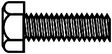 1-72 Brass Hex Head Machine Screws -- 1/4 x .073"  .64 x .19cm pkg(12)