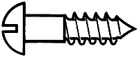 Brass or Brass-Plated Wood Screws pkg(24) -- #1; 1/2 x .073"  1.27 x .19cm