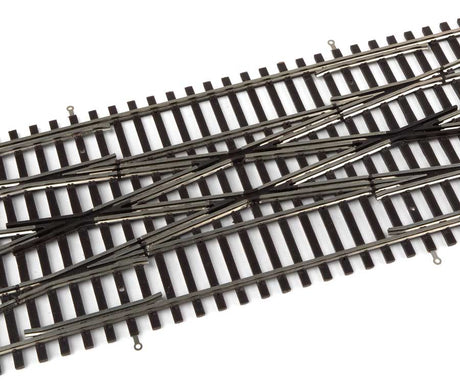 Code 83 Nickel Silver DCC-Friendly #6 Double Crossover -- Length: 18-3/4"  47.6cm; Track Centers: 2"  5.1cm-6
