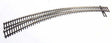 Code 83 Nickel Silver DCC-Friendly Curved Turnout - 20 and 24" Radii -- Left Hand-1