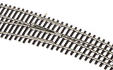 Code 83 Nickel Silver DCC-Friendly Curved Turnout - 20 and 24" Radii -- Left Hand-2