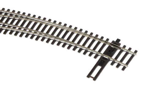 Code 83 Nickel Silver DCC-Friendly Curved Turnout - 20 and 24" Radii -- Left Hand-3