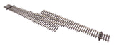 Code 83 Nickel Silver DCC Friendly Number 5 Single Crossover Turnout -- Left Hand-2