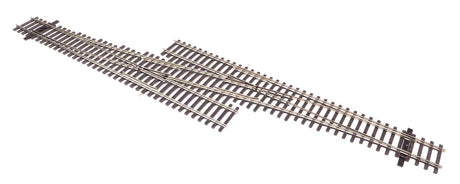 Code 83 Nickel Silver DCC Friendly Number 5 Single Crossover Turnout -- Left Hand-2