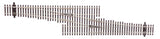 Code 83 Nickel Silver DCC Friendly Number 5 Single Crossover Turnout -- Right Hand-1