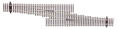Code 83 Nickel Silver DCC Friendly Number 5 Single Crossover Turnout -- Right Hand-1