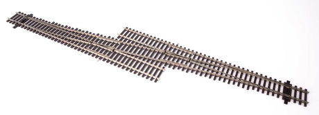Code 83 Nickel Silver DCC Friendly Number 6 Single Crossover Turnout -- Left Hand-1