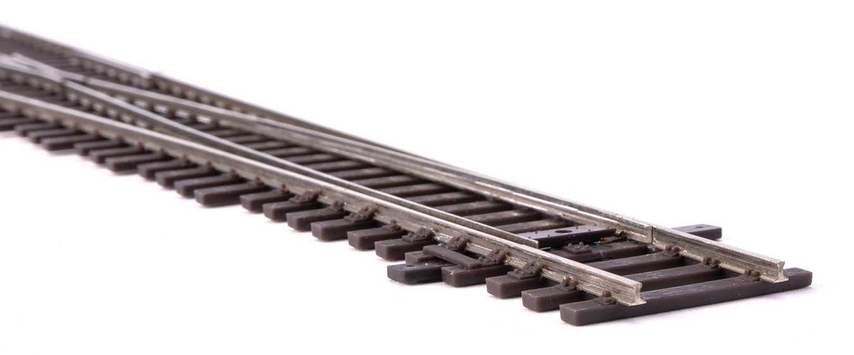 Code 83 Nickel Silver DCC Friendly Number 6 Single Crossover Turnout -- Left Hand-3