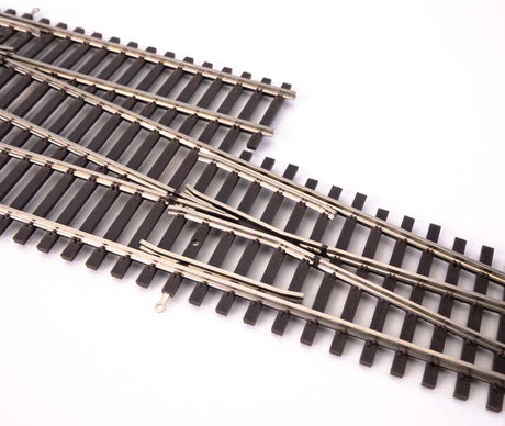 Code 83 Nickel Silver DCC Friendly Number 6 Single Crossover Turnout -- Right Hand-2