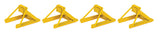 Assembled Track Bumper pkg(4) -- Yellow-1