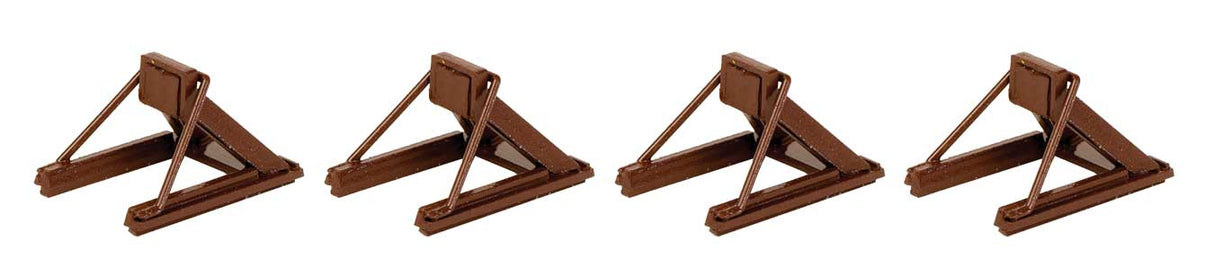Assembled Track Bumper pkg(4) -- Rust Brown-1