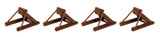 Assembled Track Bumper pkg(4) -- Rust Brown-1