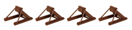 Assembled Track Bumper pkg(4) -- Rust Brown-1