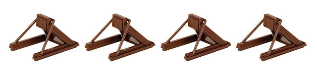 Assembled Track Bumper pkg(4) -- Rust Brown-1
