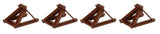 Assembled Track Bumper pkg(4) -- Rust Brown-2