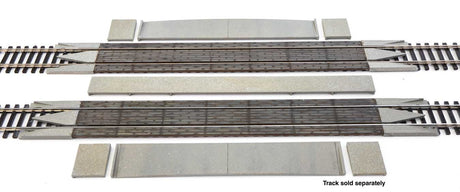 Modern Wood Grade Crossing w/Rerailer Ends -- Kit-2
