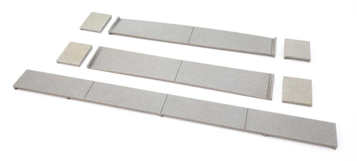 Modern Concrete Grade Crossing with Rerailer Ends -- Kit-4