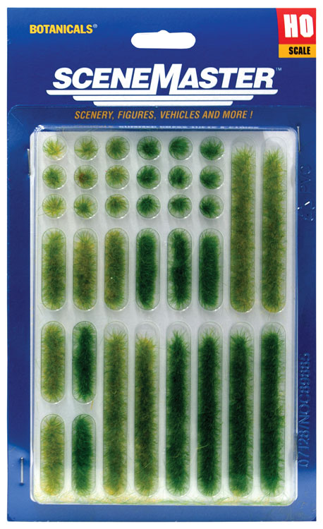 Grass Tufts and Strips 1/4"  0.6cm Tall -- Summer, 18 of Each-2