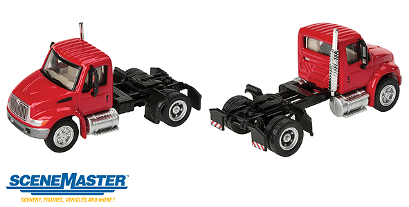 International(R) 4300 Single-Axle Semi Tractor Only - Assembled -- Red-1