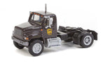 International(R) 4900 Single-Axle Semi Tractor Only - Assembled -- United Parcel Service (Modern Shield Logo; brown, yellow)-1