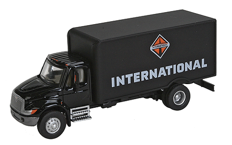 International(R) 4900 Single-Axle Box Van - Assembled -- International (black)-1