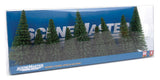 Fir Trees pkg(9) -- 3-1/8 to 4-3/4"  8 to 12cm Tall w/Flat Base-3