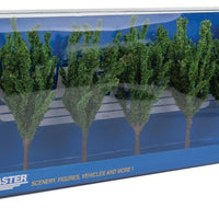 Poplar Trees pkg(7) -- 4-3/4"  12cm w/Flat Base