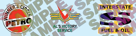 International(R) 7600 Tank Truck w/Trailer - Assembled -- Al's Victory Service, Interstate Oil & Winner's Circle decals (red, chrome)-3