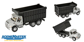 International(R) 7600 Dual-Axle Coal Truck - Assembled -- Silver Cab, Black Box
