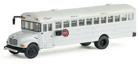 International(R) MOW Crew Bus - Assembled -- White, Railroad Maintenance-of-Way Logo Decals