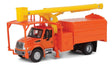 International(R) 4300 2-Axle Truck with Tree Trimmer Body - Assembled -- Orange Cab and Body, Yellow Boom-1