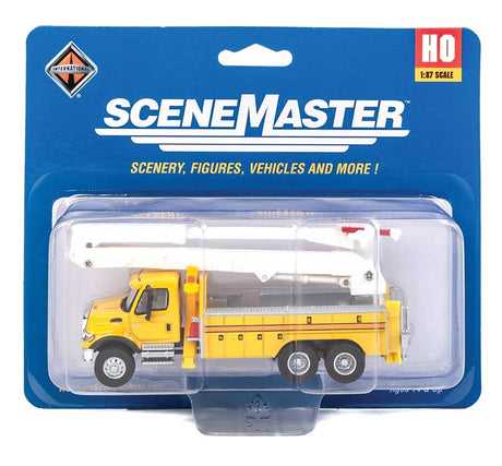 International(R) 7600 Utility Truck w/Bucket Lift - Assembled -- Yellow-4