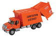 International(R) 7600 Garbage Truck - Assembled -- Sanitation District (orange)-1