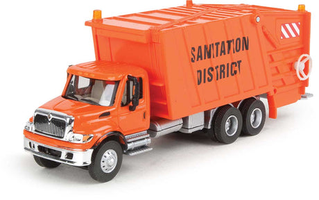 International(R) 7600 Garbage Truck - Assembled -- Sanitation District (orange)-2