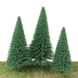 Pine Trees pkg(10) -- 3-3/8 to 5-1/2"  8 to 14cm (Includes Pin Base)-3