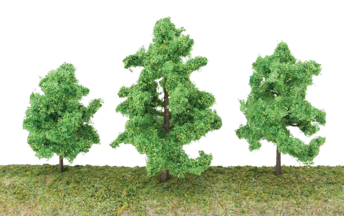 Spring Trees pkg(10) -- 3-3/8 to 5-1/2" 8 to 14cm w/Pin Base-1