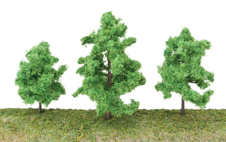 Spring Trees pkg(10) -- 3-3/8 to 5-1/2" 8 to 14cm w/Pin Base-1