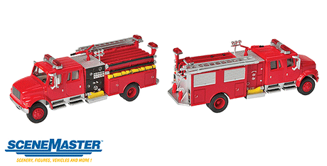 International(R) 4900 Crew Cab Fire Engine - Assembled -- Red
